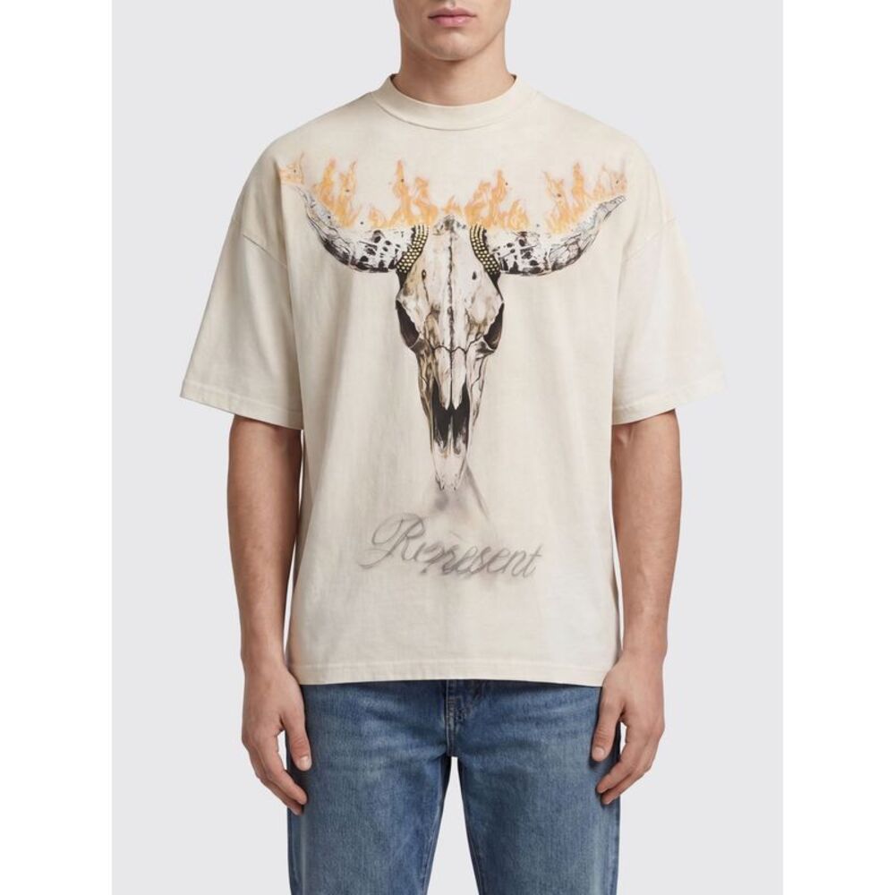 Represent T-Shirt Men Ecru